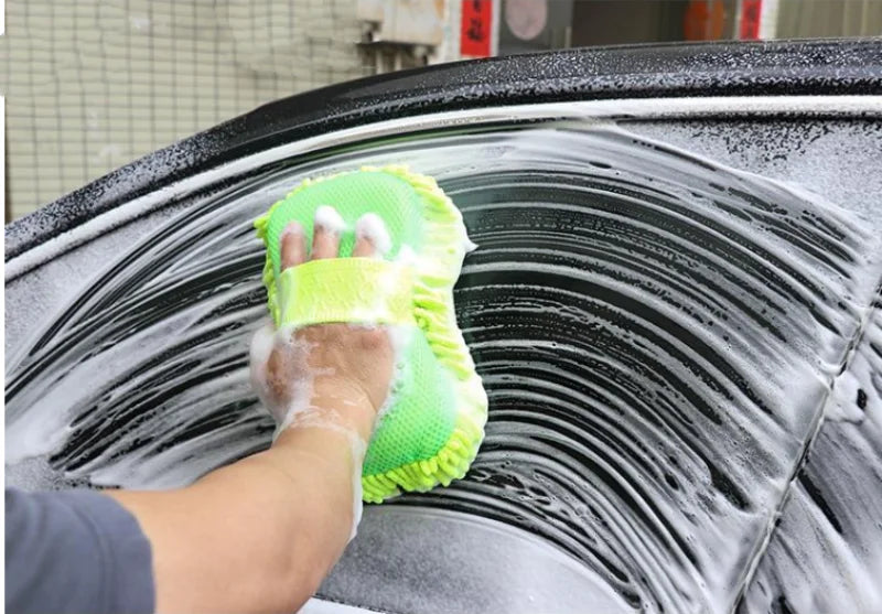 Microfiber Car Wash Sponge & Detailing Cleaning Kit