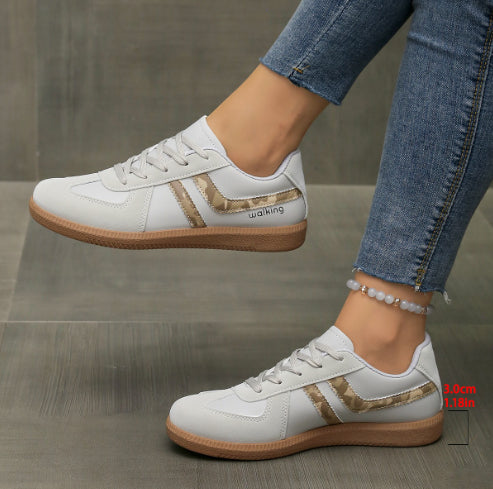 Lace-Up Low-Top Sneakers – Women’s Training Shoes