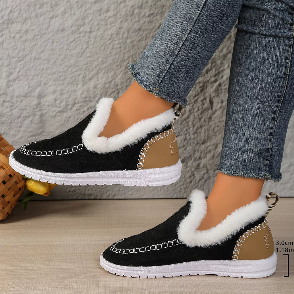 Plush-Lined Slip-Ons – Cozy Comfort Meets Effortless Style