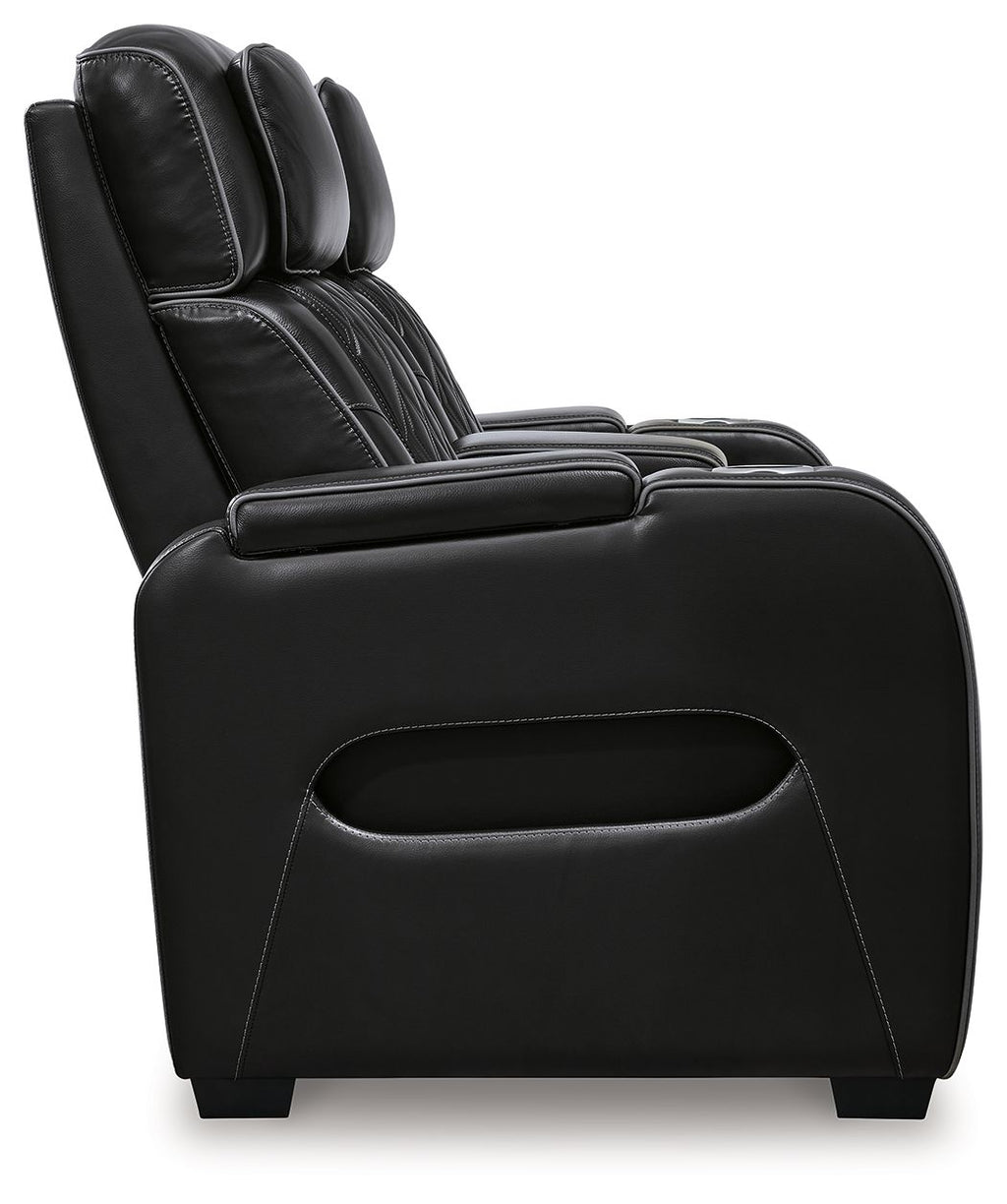 Boyington Power Reclining Loveseat with Console & Adjustable Headrests
