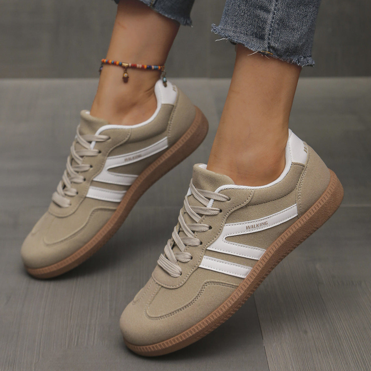 Lace-Up Low-Top Sneakers – Women’s Training Shoes