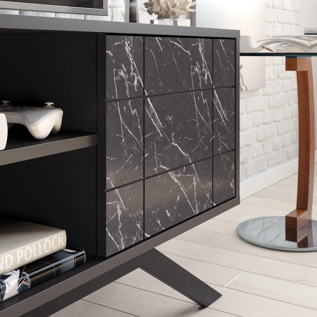 North 51" TV Stand & Media Console with Cabinet and Shelves