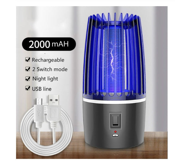 USB Rechargeable Mosquito Killer Lamp – Portable Electric Bug Zapper