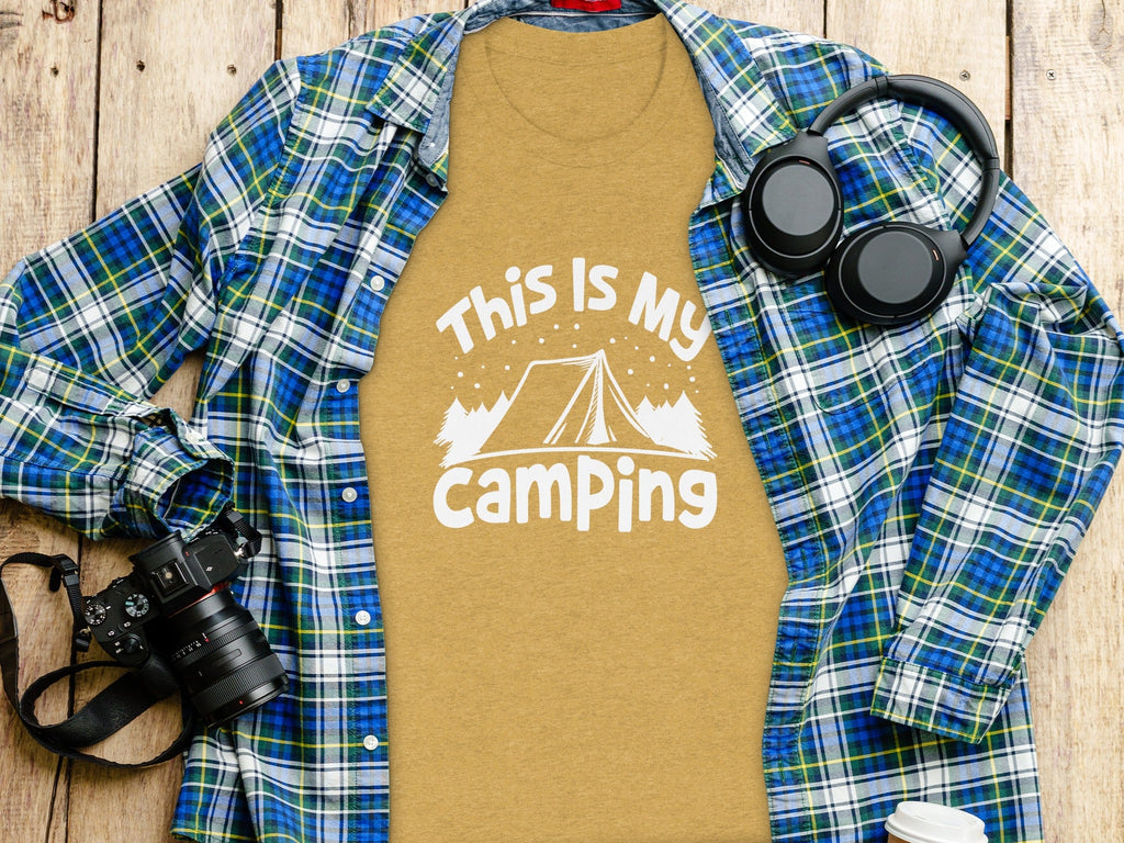 This Is My Camping Tent Outdoor Adventure Graphic T-Shirt
