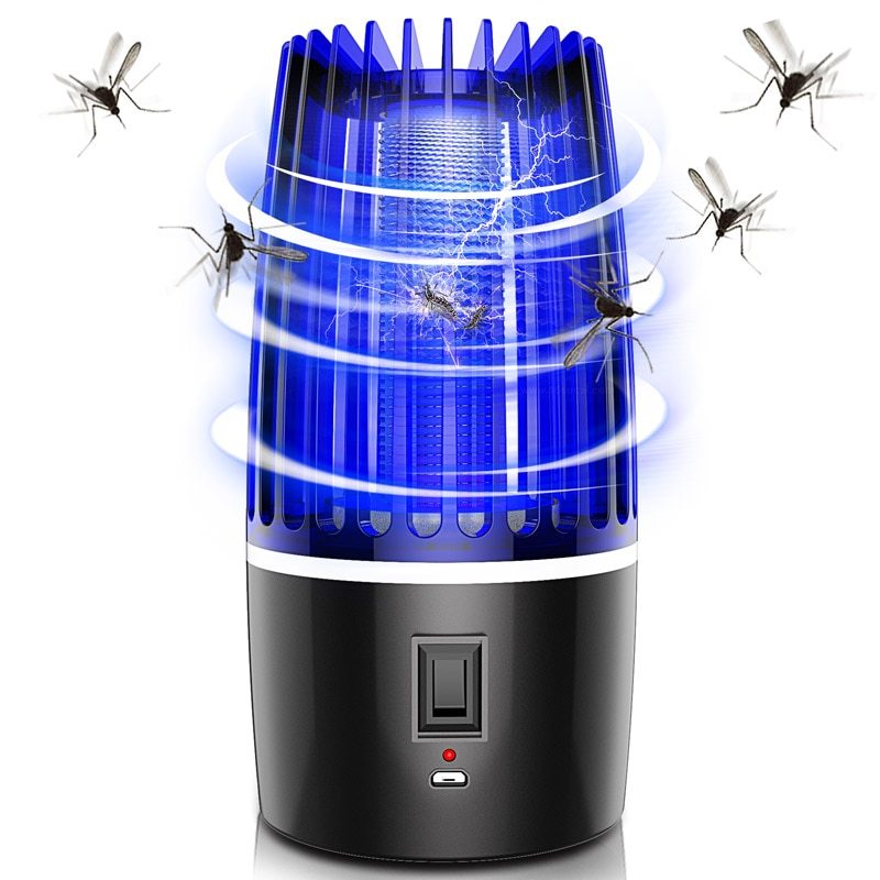 USB Rechargeable Mosquito Killer Lamp – Portable Electric Bug Zapper