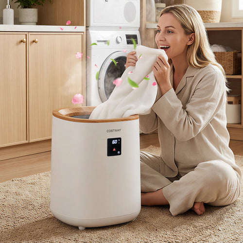 18L Large Blanket & Towel Warmer with LED Display – White