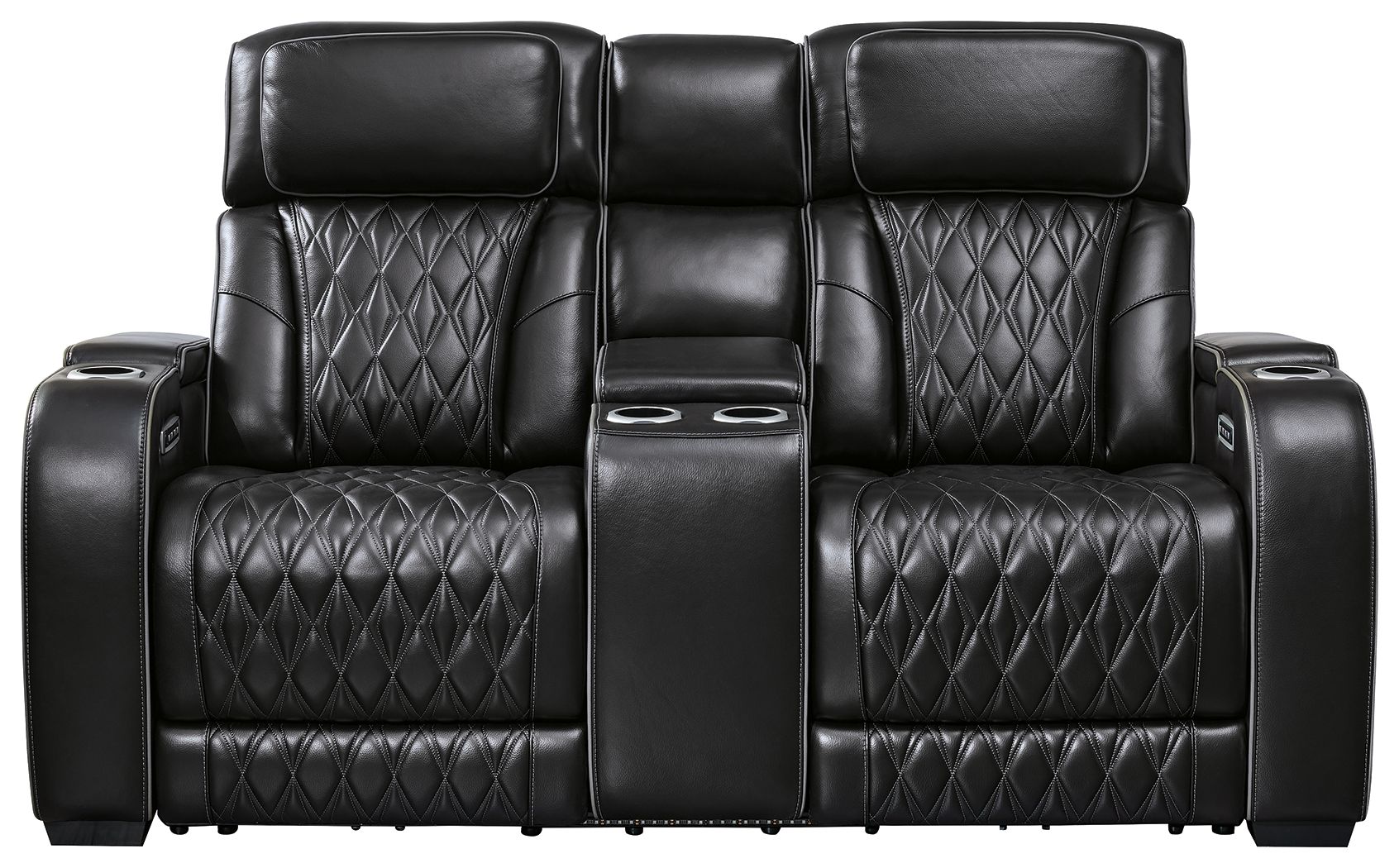 Boyington Power Reclining Loveseat with Console & Adjustable Headrests