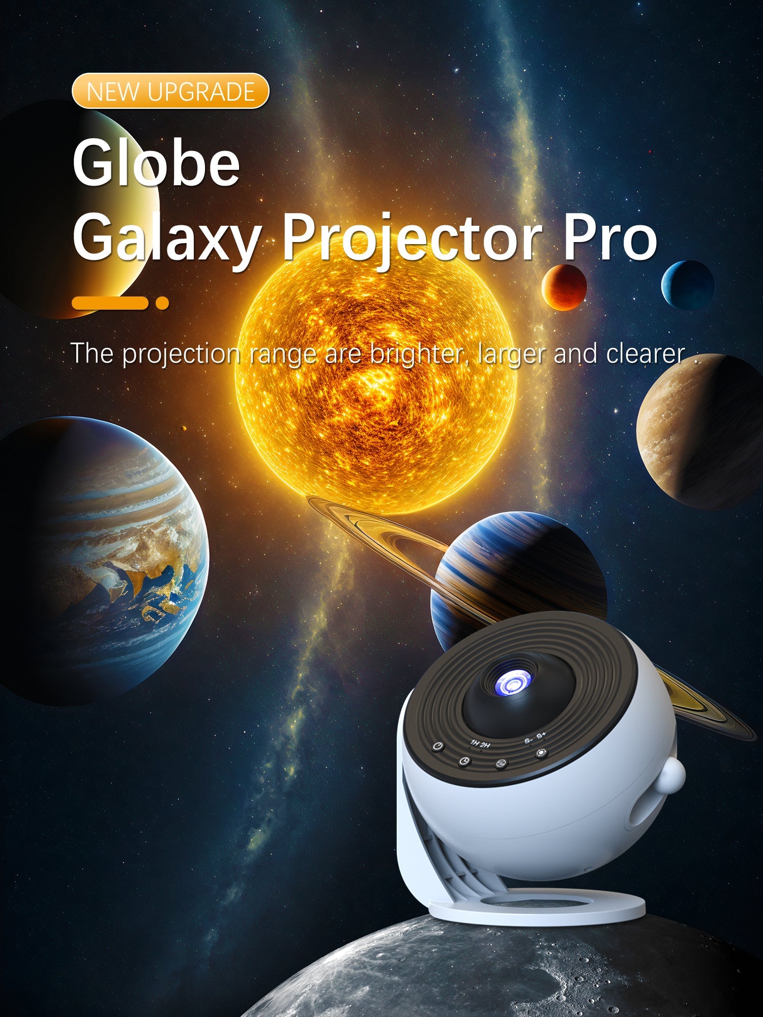🌌 Galaxy Projector Pro Version – 12-in-1 Planetarium