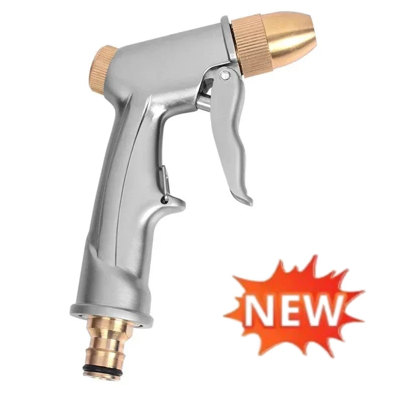 High Pressure Water Spray Gun Metal Brass Nozzle Garden Hose Pipe Lawn Car Wash Sprayer Sprinkler Car Wash Tool Water Guns XY002