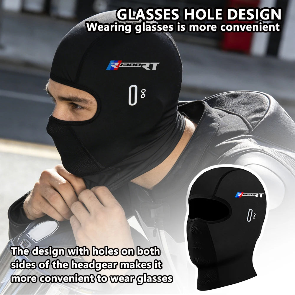 For BMW R1200RT R1300RT R 1300 RT 2021-2026 Motorcycle Balaclava Summer UV Protection Glasses Face Breathable Hole Winter Warm