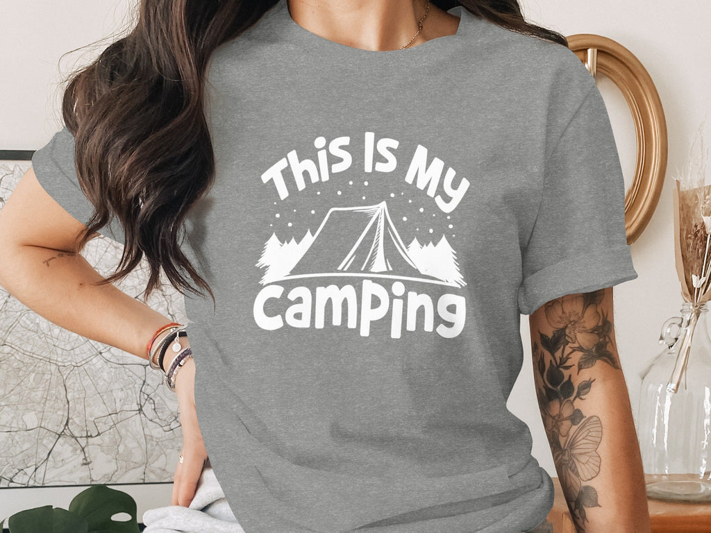 This Is My Camping Tent Outdoor Adventure Graphic T-Shirt