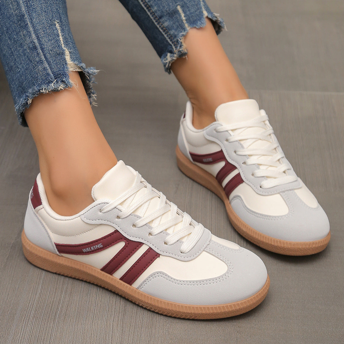 Lace-Up Low-Top Sneakers – Women’s Training Shoes