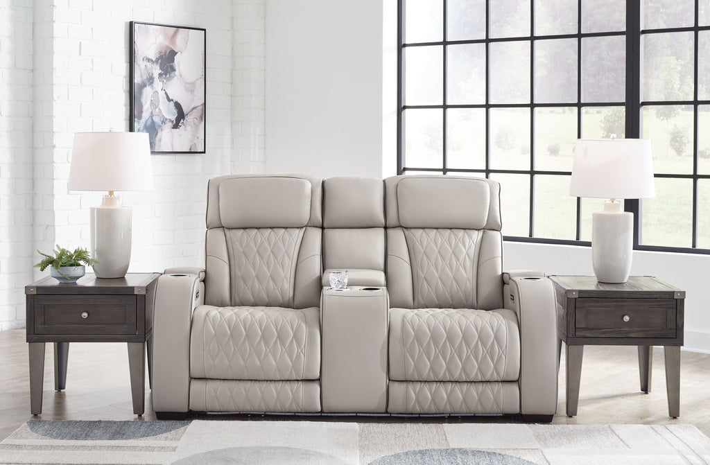 Boyington Power Reclining Loveseat with Console & Adjustable Headrests