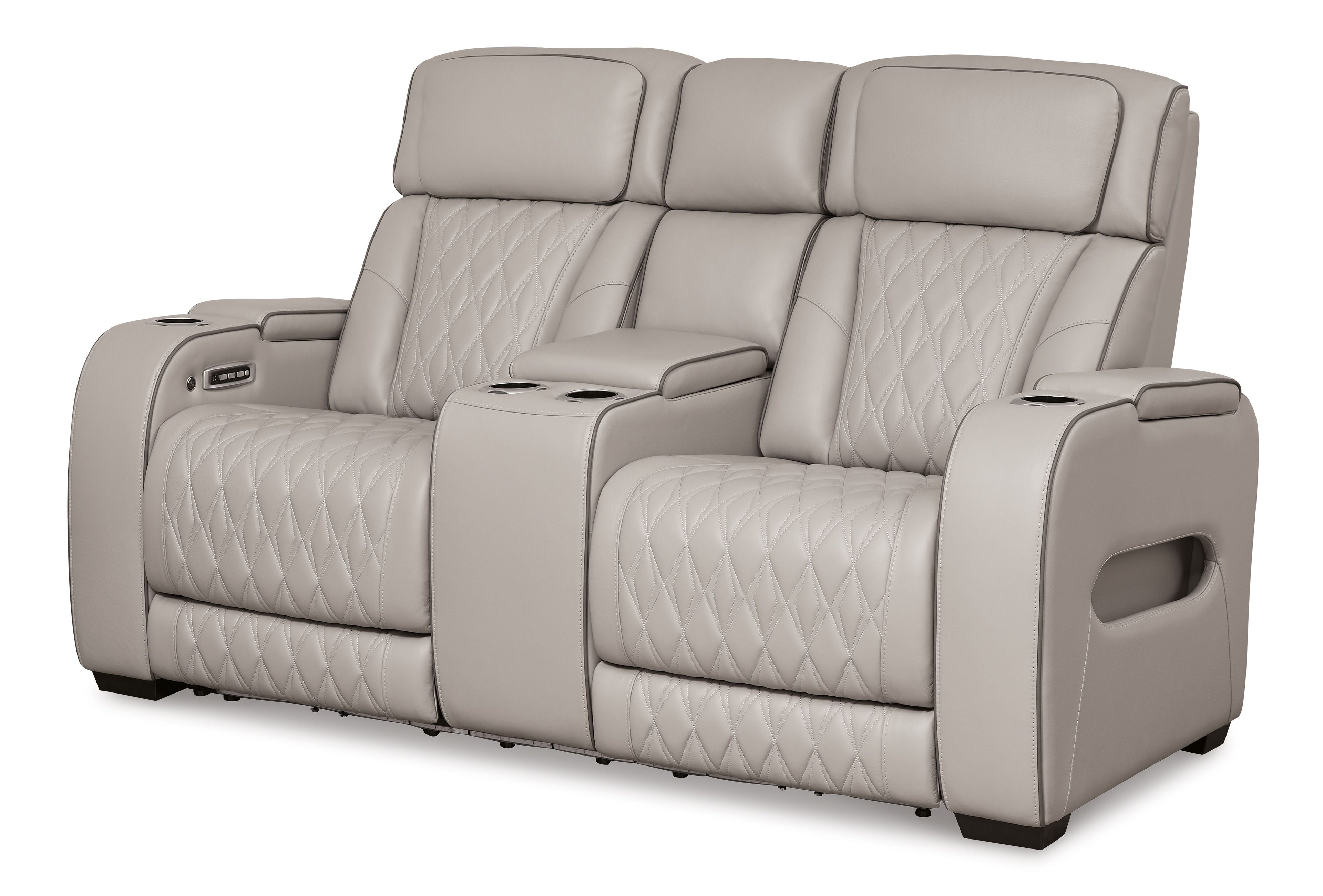 Boyington Power Reclining Loveseat with Console & Adjustable Headrests