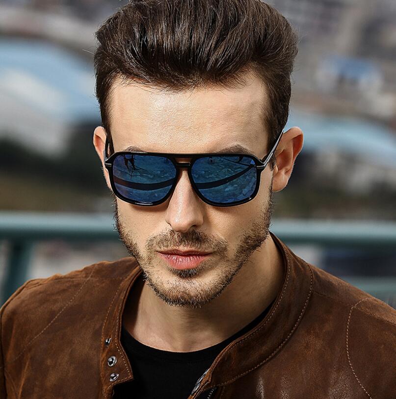 Oversized Polarized Mirror Sunglasses for Men