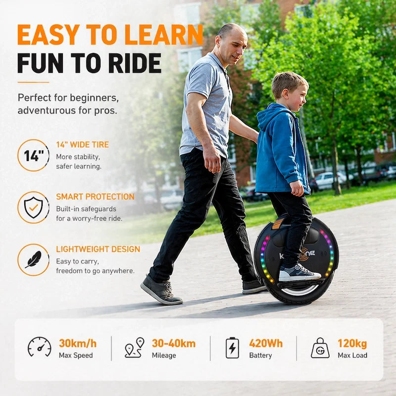 KingSong 14D Pro Electric Unicycle – Compact, Powerful & Built for Everyday Adventure