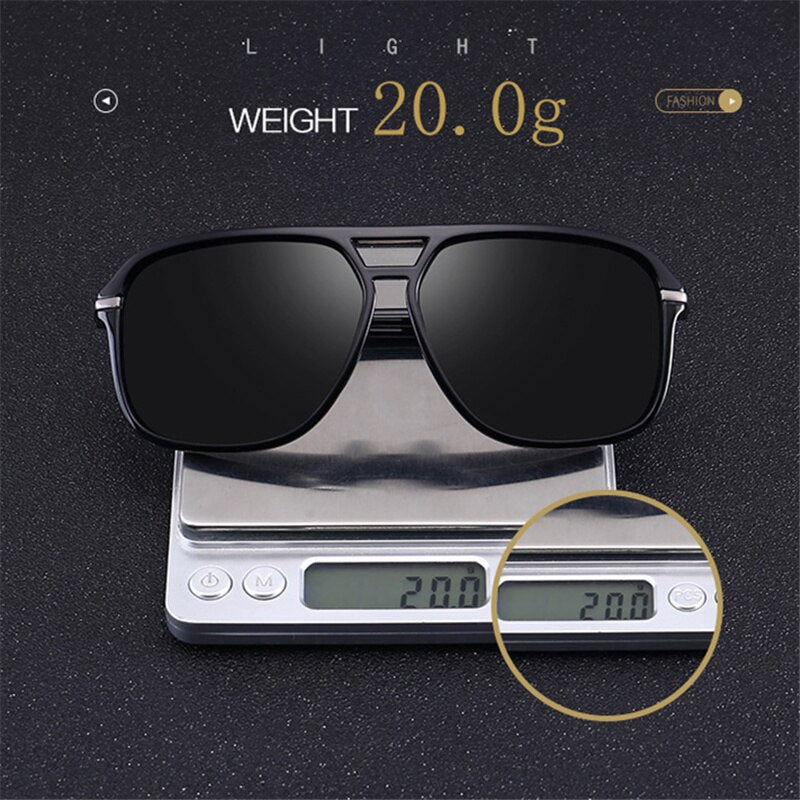 Oversized Polarized Mirror Sunglasses for Men