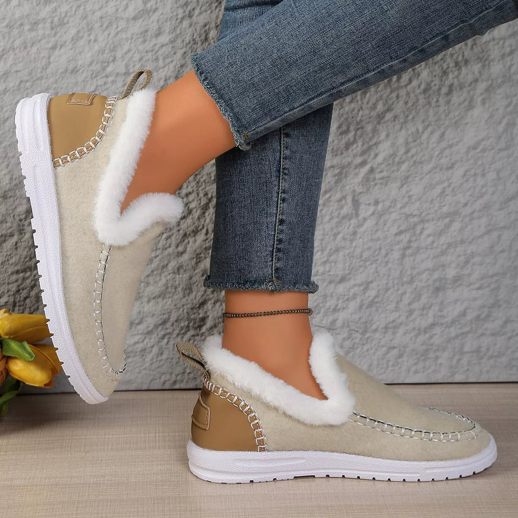 Plush-Lined Slip-Ons – Cozy Comfort Meets Effortless Style