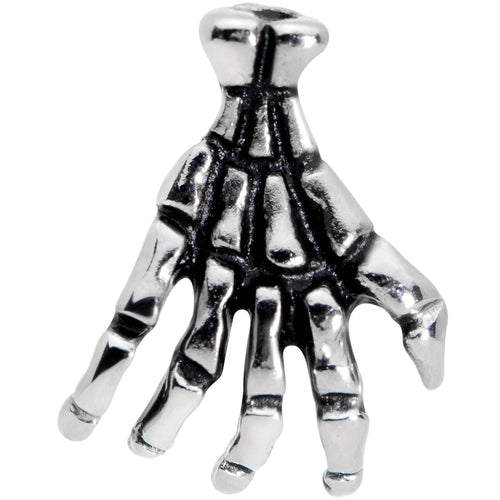 16G 5/16 Spooky Skeleton Hand Halloween Labret Monroe Tragus