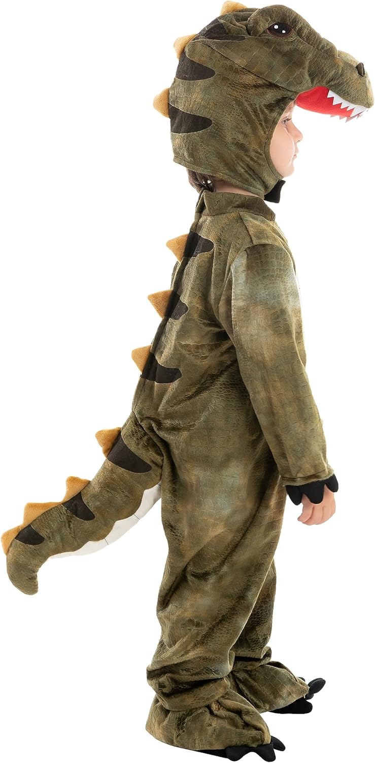 🦖 Realistic T-Rex Costume for Kids & Toddlers – Dinosaur Jumpsuit with Egg