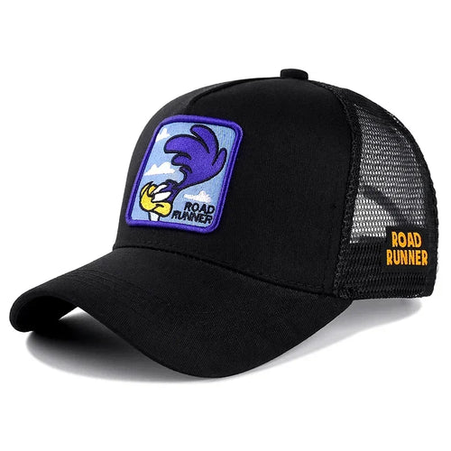 Anime Cartoon Snapback Cap – Unisex Cotton Hip-Hop Trucker Hat