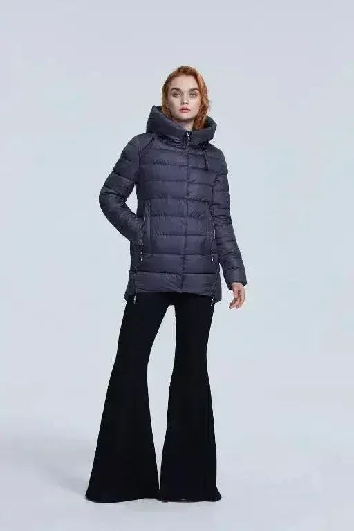 Women's Warm Hooded Winter Coat – Casual Parka Jacket