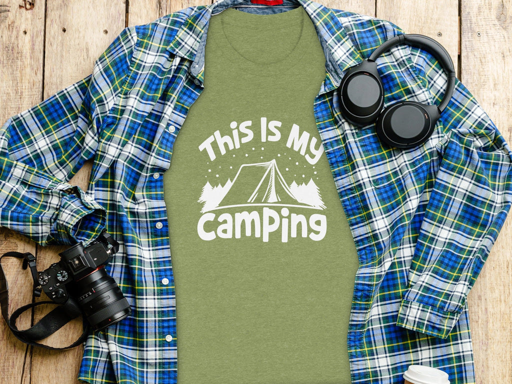This Is My Camping Tent Outdoor Adventure Graphic T-Shirt