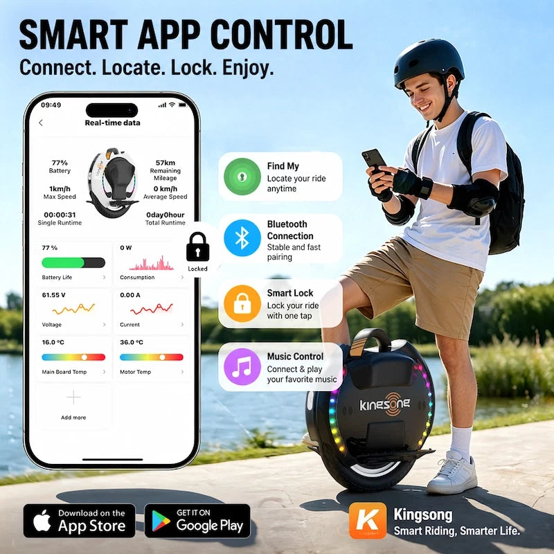 KingSong 14D Pro Electric Unicycle – Compact, Powerful & Built for Everyday Adventure