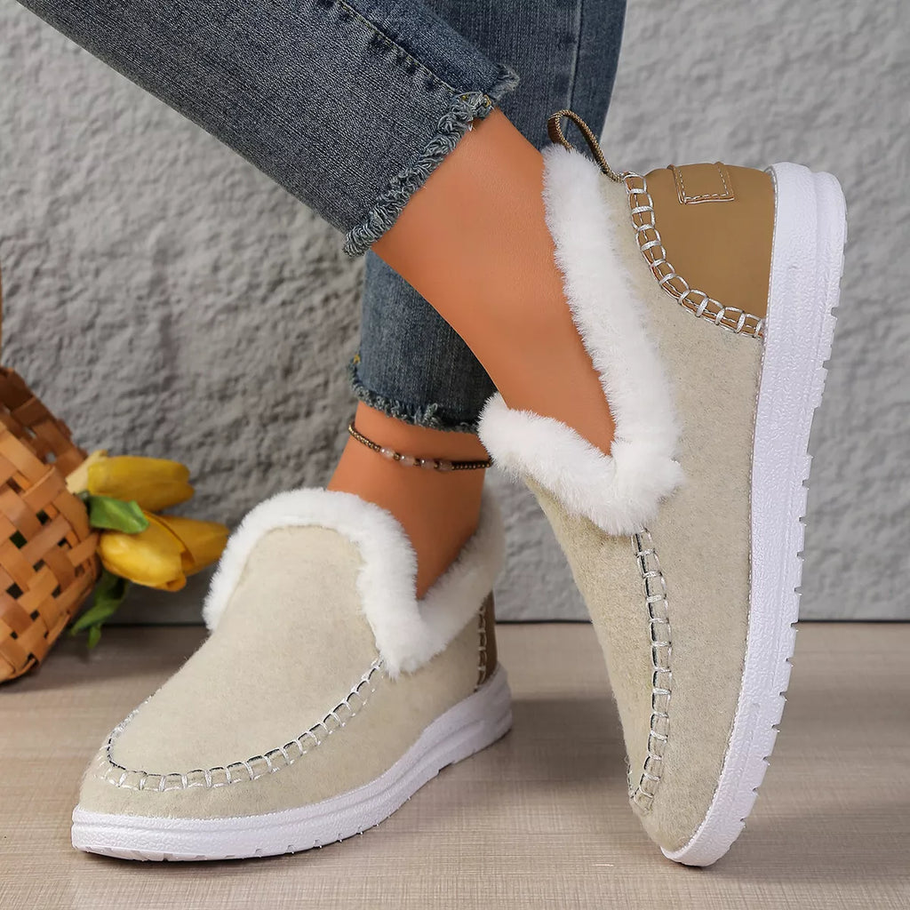 Plush-Lined Slip-Ons – Cozy Comfort Meets Effortless Style