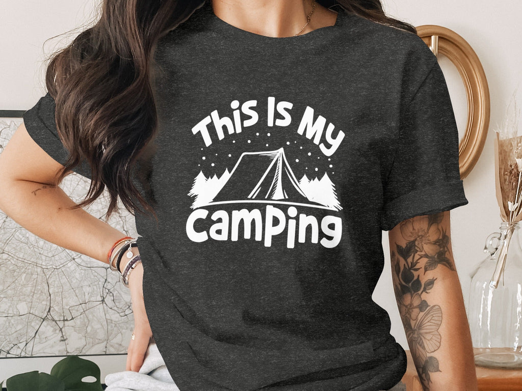 This Is My Camping Tent Outdoor Adventure Graphic T-Shirt