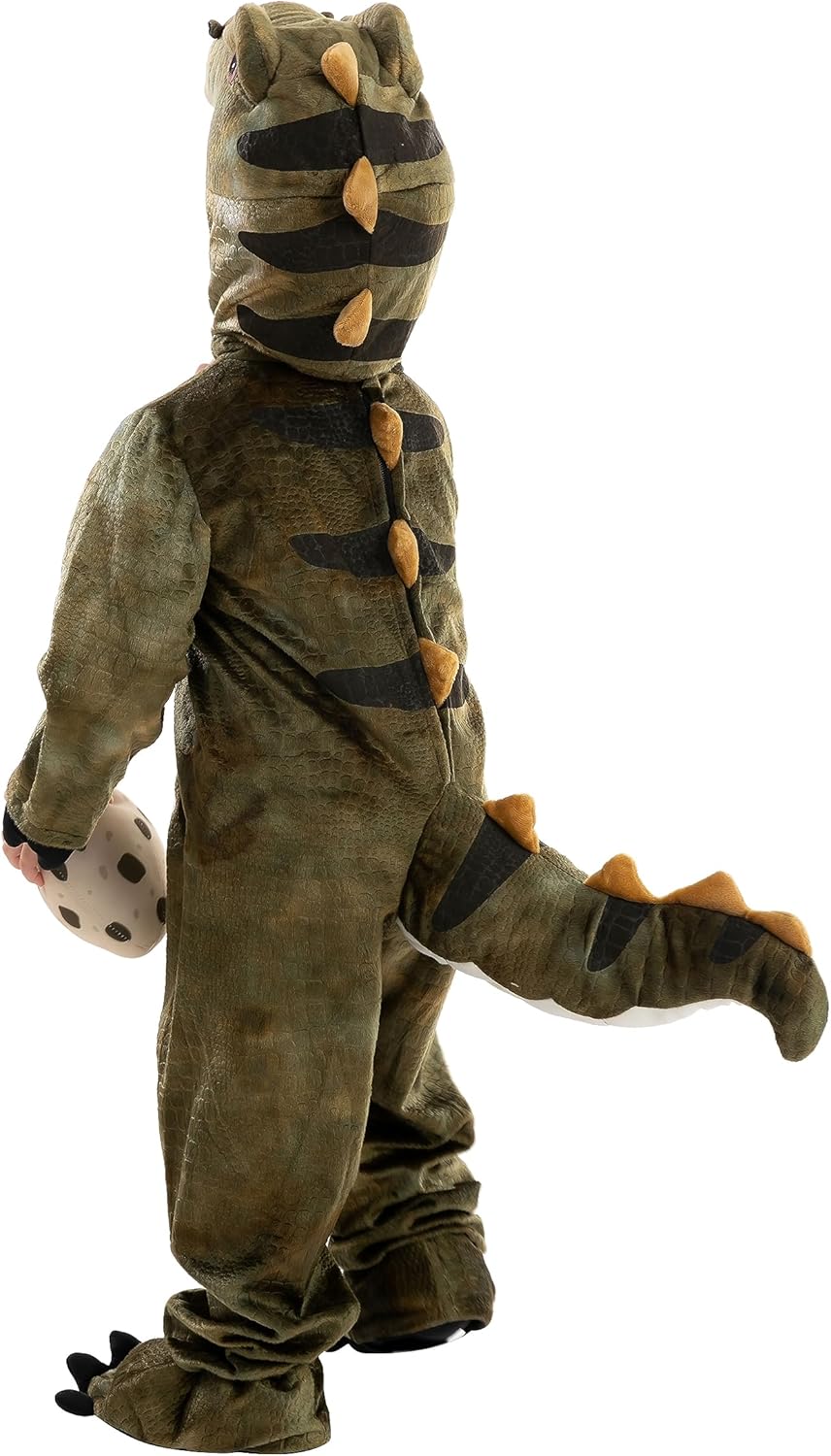 🦖 Realistic T-Rex Costume for Kids & Toddlers – Dinosaur Jumpsuit with Egg