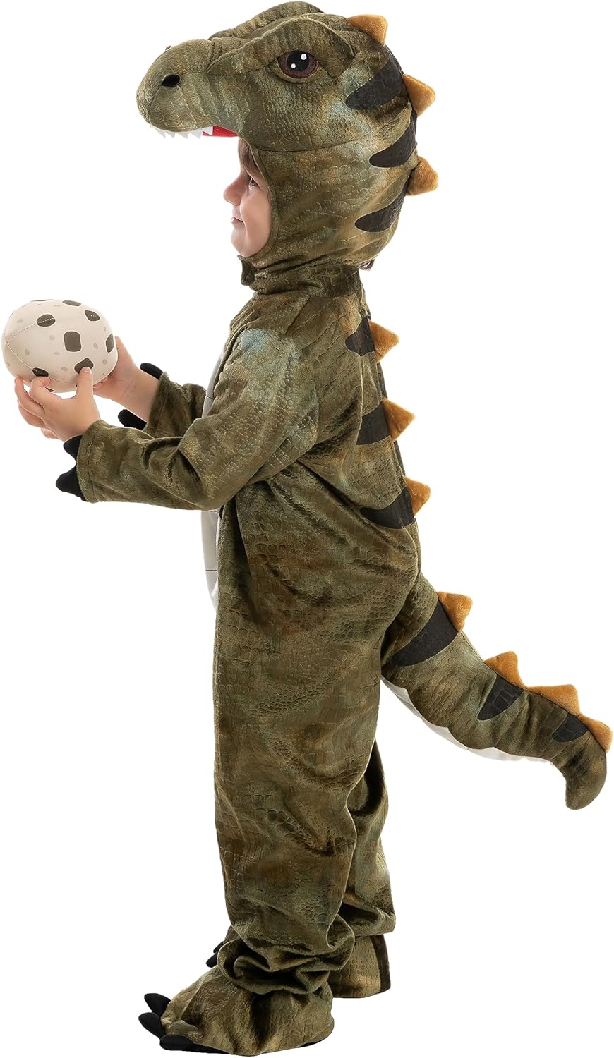 🦖 Realistic T-Rex Costume for Kids & Toddlers – Dinosaur Jumpsuit with Egg