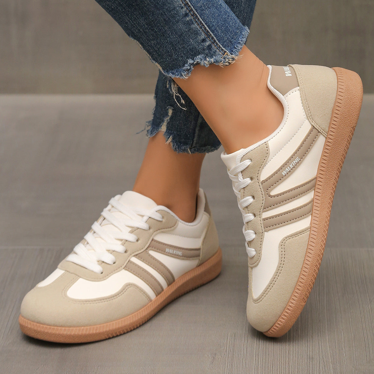 Lace-Up Low-Top Sneakers – Women’s Training Shoes