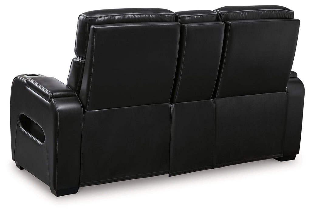 Boyington Power Reclining Loveseat with Console & Adjustable Headrests