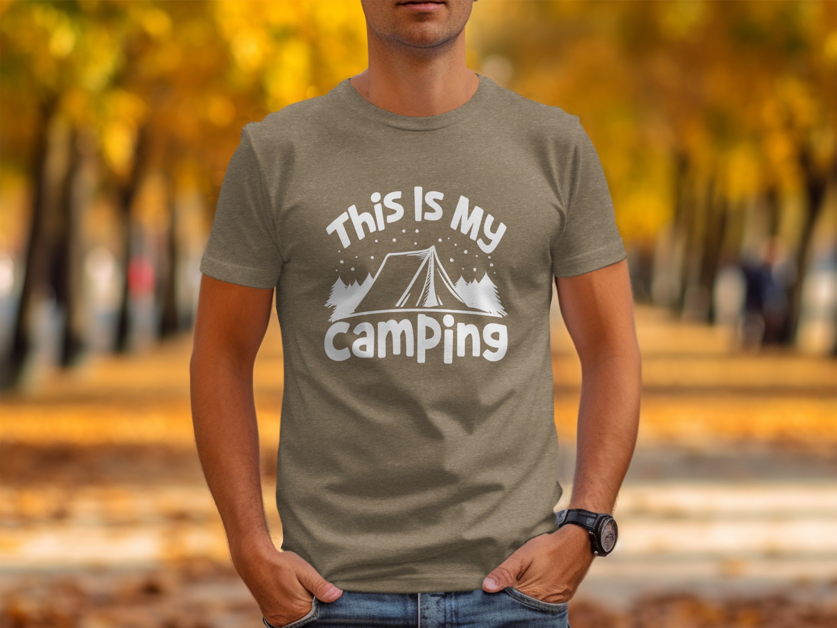 This Is My Camping Tent Outdoor Adventure Graphic T-Shirt