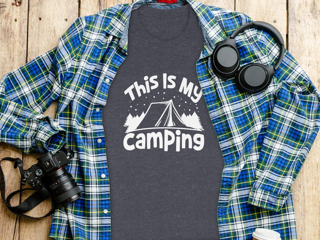 This Is My Camping Tent Outdoor Adventure Graphic T-Shirt
