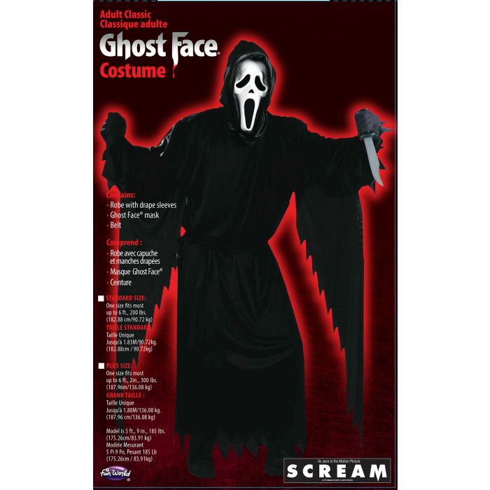 👻 Men's Ghost Face® Scream Adult Costume