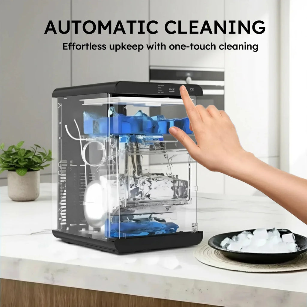 SHICUO Nugget Ice Maker Countertop – 44 lbs Per Day | Self-Cleaning