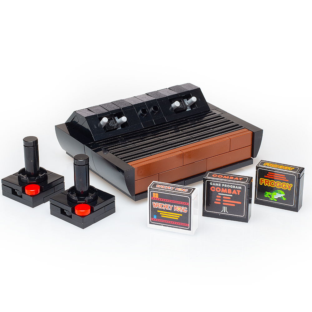 Custom Classic 1977 Video Game Console – LEGO Brick-Inspired Retro Gaming Display