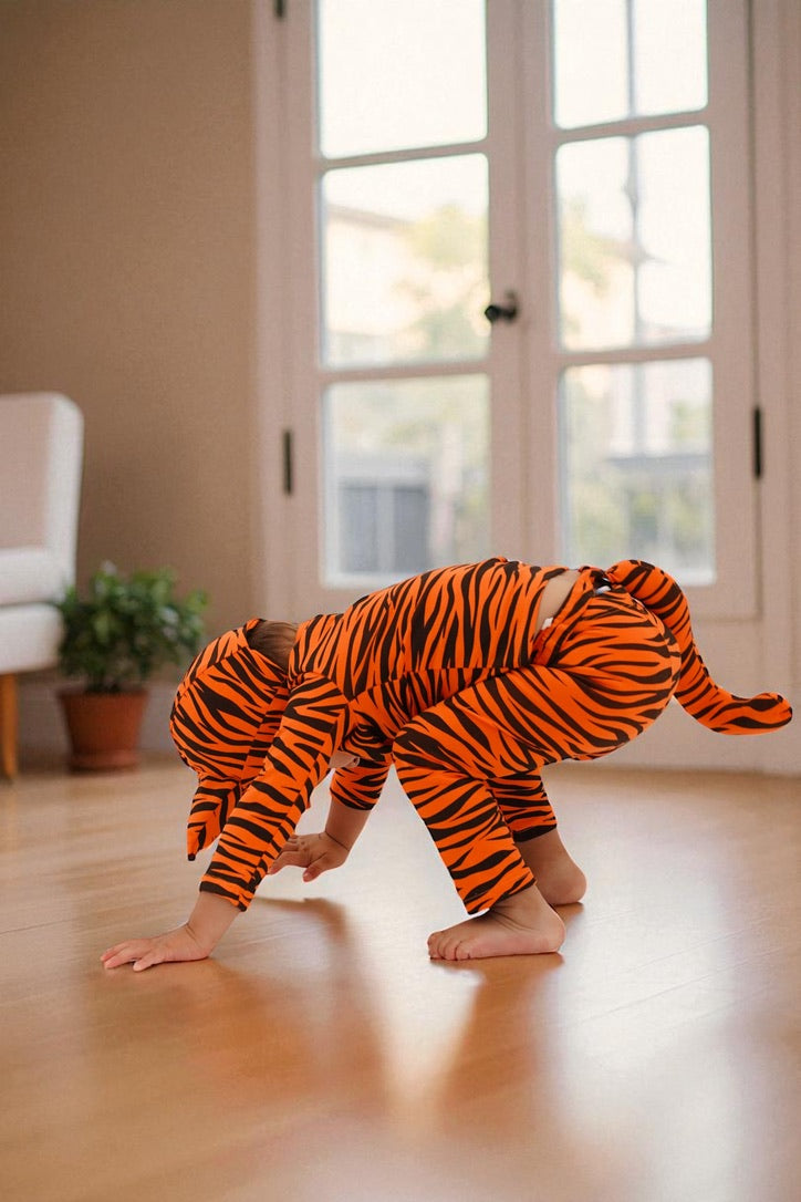 🐯 Tiger Pajama Costume – Cozy, Cute & Wildly Fun!