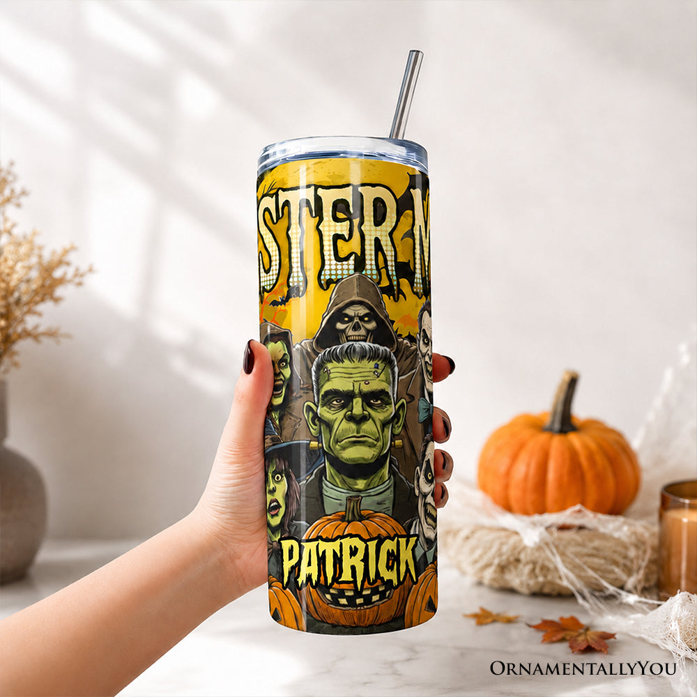 👻🎃 Monster Mash Horror 20oz Personalized Tumbler 🖤