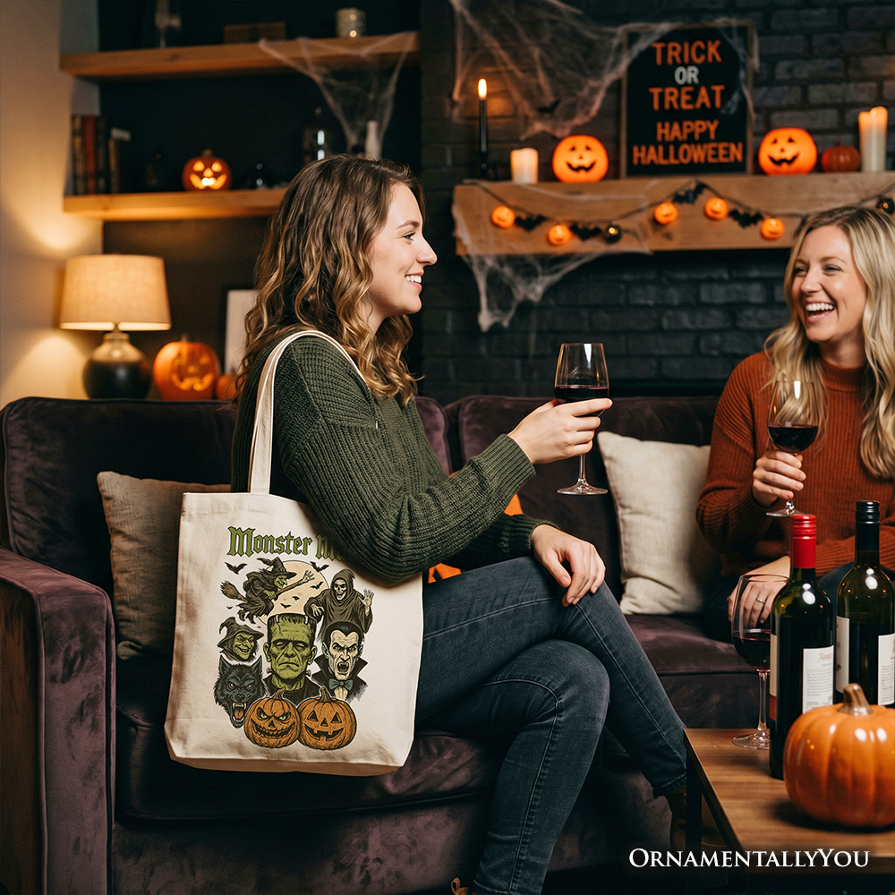 👹🎃 Monster Mash Classic Tote Bag – Spooky Season Shopper