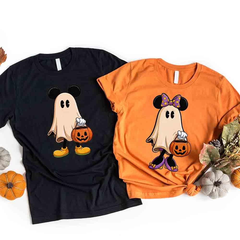 👻🖤 Ghost Couple Halloween Shirts – Cute Spooky Matching Fall Tees