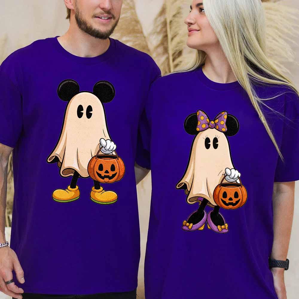 👻🖤 Ghost Couple Halloween Shirts – Cute Spooky Matching Fall Tees