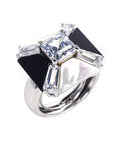 Asscher Geometric Ring – Modern Elegance with Timeless Brilliance