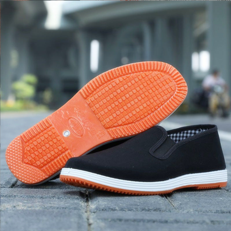 Old Beijing Casual Cloth Shoes For Driving Exercise Running Comfortable Breathable Soft Sole Wear-resistant Non-slip Black Cloth Shoes