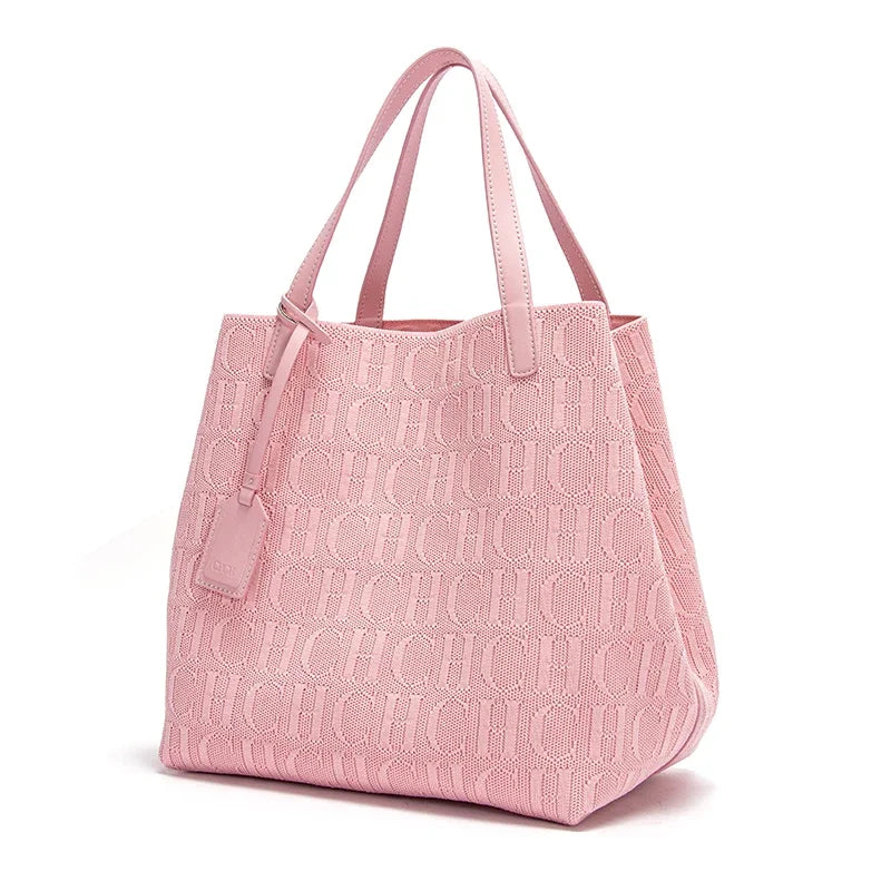 Women’s Classic Solid Color Large Capacity Handbag – Stylish Fashion Tote Bag