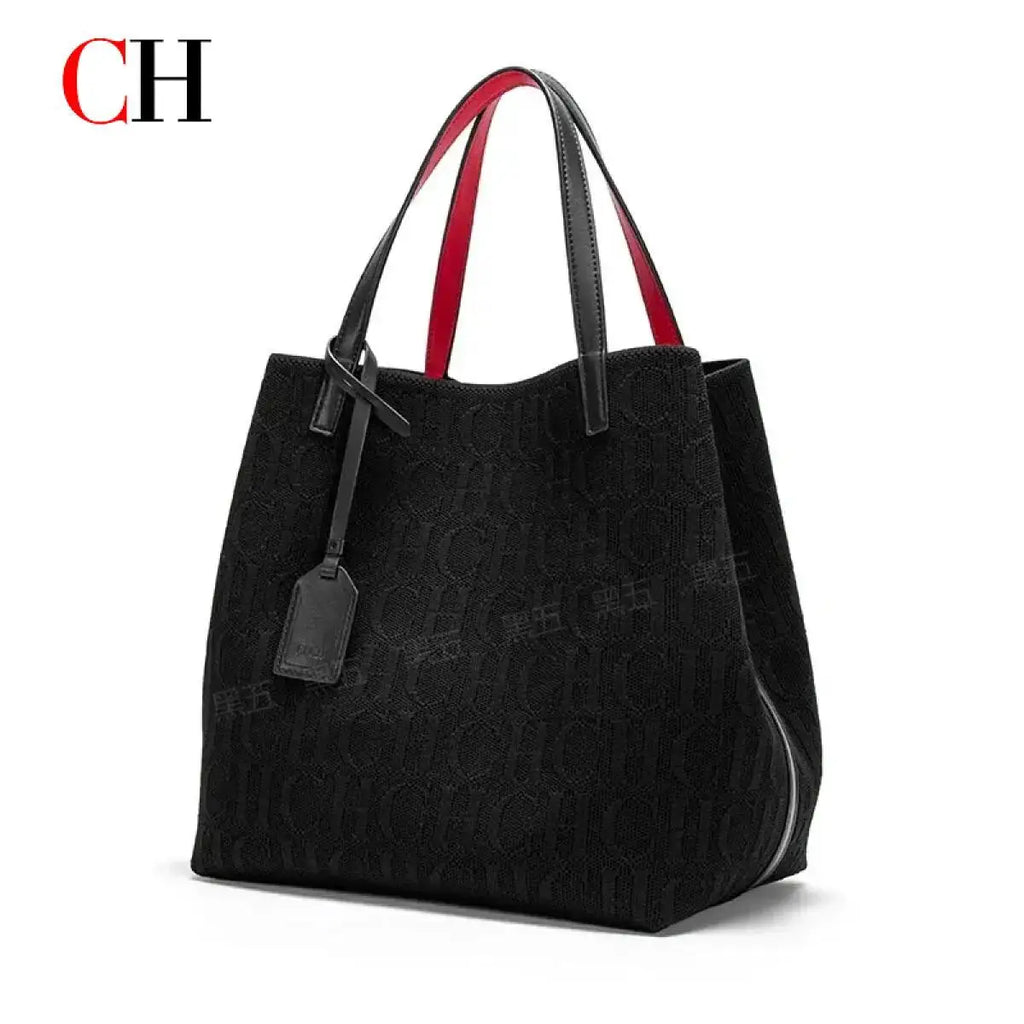 Women’s Classic Solid Color Large Capacity Handbag – Stylish Fashion Tote Bag