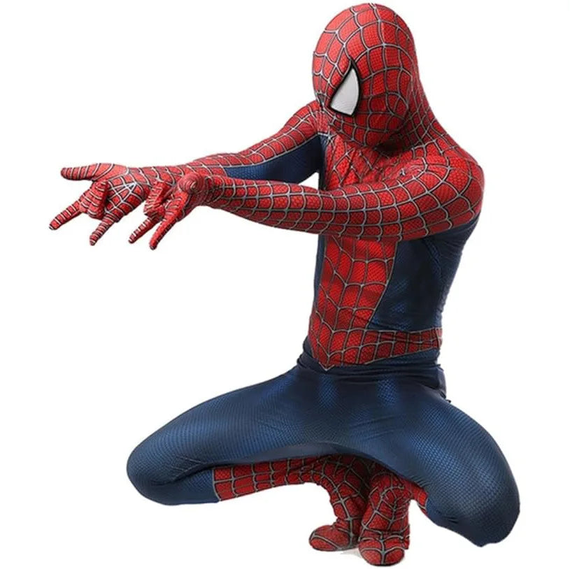 Men’s Superhero Cosplay Jumpsuit – Stretch-Fit Halloween & Party Costume