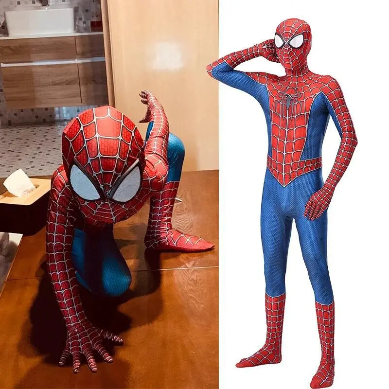 Men’s Superhero Cosplay Jumpsuit – Stretch-Fit Halloween & Party Costume